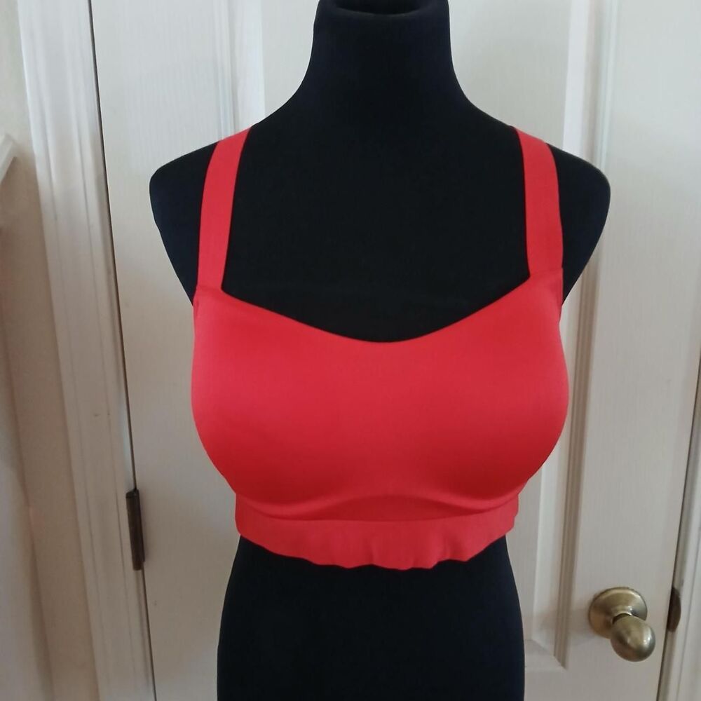 Victoria's Secret PINK Active Red Sports Bra S-DD Small DD Activewear Fitness